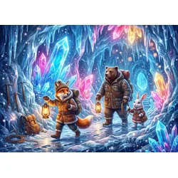 BlueBird - Puzzle Jama ledenih kristalov - 100 kosov