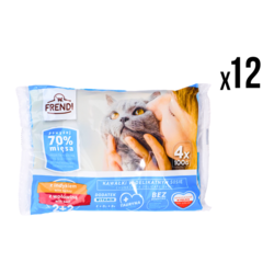 Frendi Vlažna hrana za mačke, Ćuretina i Govedina, 4x100g, 12 komada