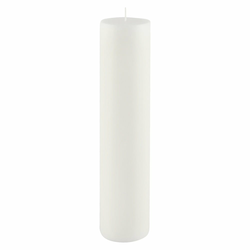 Bela sveča Ego Dekor Cylinder Pure, čas gorenja 92 h