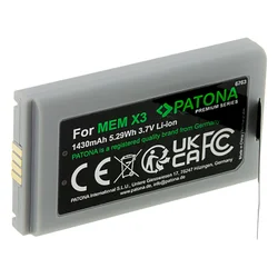 Baterija za Datalogic CVR2/Memor X3, 1430 mAh