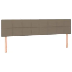 Uzglavlja smeđesiva 200x5x78/88 cm od tkanine