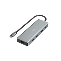 HAMA USB-C Hub, 9 portova, 2 x HDMI, USB-A, USB-C, LAN