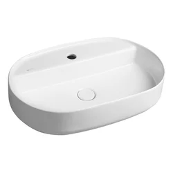 Bel keramičen umivalnik 60x40 cm Infinity Oval – Sapho