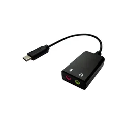 VALUE VALUE Adapter USB Type C - 2x 3\,5 mm audio\, ST/BU\, 0\,13 m Value USB 2.0 adapter  12.99.3213 0.13 m, (20428673)