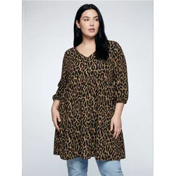 Sinsay - Haljina s leopard uzorkom Plus Size - šareno
