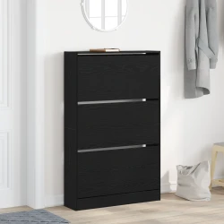 Ormar za cipele Crni hrast 80 x 21 x 125,5 cm Konstruirano drvo