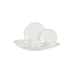 Madame Coco Porcelanski set za ručavanje za 6 osoba Linda, 30 delova, Beli