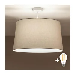 Brilagi - LED plafonski luster CERIA 1xE27/60W/230V prečnik 45 cm bela/siva