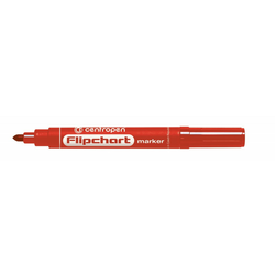Marker Centropen 8550 za Flipchart rdeča cilindrična konica 2,5 mm