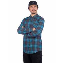 Volcom Caden Plaid Shirt asphalt black Gr. XL