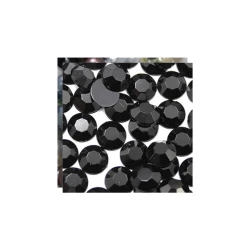 Štras perla 6 mm crna