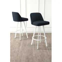 HANAH HOME Set barskih stolica (4 komada) Atex Anthracite White