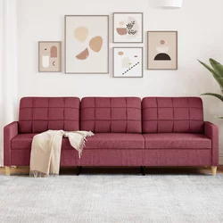 Trosjed od tkanine crvena boja vina 210 cm