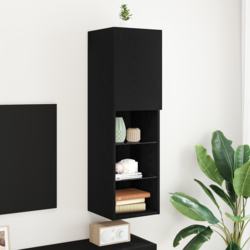 Set TV komoda Crni hrast 30,5 x 30 x 102 cm Konstruirano drvo