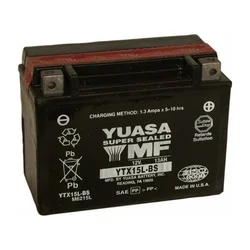 Yuasa Super MF YTX15L-BS Motorcycle Battery