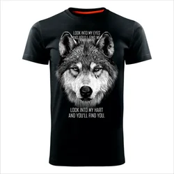 MAJICE BRE Muška majica WOLF MY EYES crna