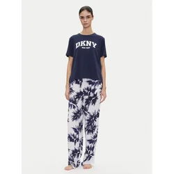 DKNY Pižama YI70052 Mornarsko modra Regular Fit