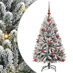 Umjetno božićno drvce Zelena i bijela 120 cm PVC i metal