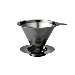 Hario Driper za filter kafu Double Mesh V60, Crni