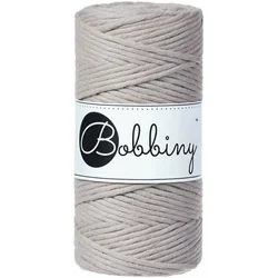 Bobbiny Macrame Cord 3 mm Pearl
