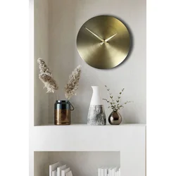 Wallity Zidni sat 35Sivmetsaat, 35x35 cm, Zlatne boje