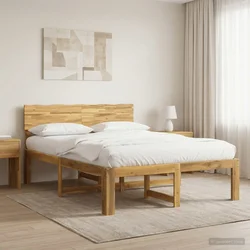vidaXL Dvostranska postelja s naslonom ROSTOCK Bela 135 x 190 cm