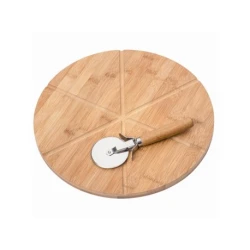 KESPER KSP58462 Daska za pizzu bambus 32 cm sa točkićem za sečenje