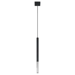 Sollux SL.0885 - Luster na sajli MOSAIC 1xG9/12W/230V crna/hrom