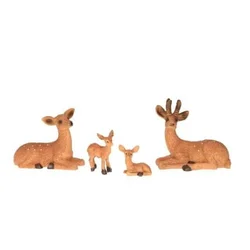 Rayher. Srnja družina ležeča, set 4, 6cm