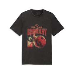 PUMA Fanpack 90s Tee Relaxed Men, Football, Black/Matte Gold, S