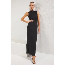 Trendyol Milla Ženska haljina Tprss25Ae00040, Crna