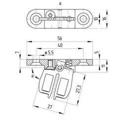 Schmersal Schmersalov aktuator, premični AZ 15/16-B2, (20888591)