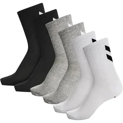 Hummel čarape hmlChevron 6 pari unisex, crno-sivo-bele