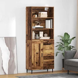 Highboard s ladicama Staro drvo 69,5 x 34 x 180 cm