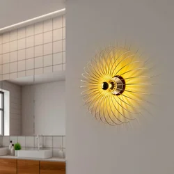 Opviq Zidna lampa Karsortel-N-643-1, 56x16x56cm, IP20, Zlatna boje