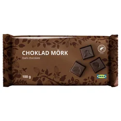 CHOKLAD MÖRK Tabla crne čokolade, Sa sertifikatom Rainforest Alliance, 100 g