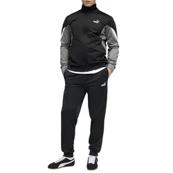 Puma trenerka Essentials Block Poly za muškarce, crna sa sivim detaljima
