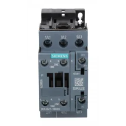 Siemens Močnostni kontaktor 32A 3P 24V DC 1NO 1NC S0 3RT2027-1BB40