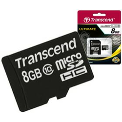 TRANSCEND spominska kartica SDHC MICRO 8GB C10 (TS8GUSDHC10)