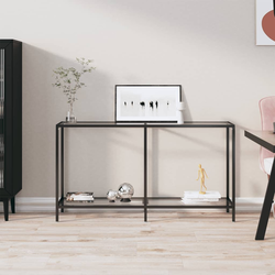 Konzolni stol prozirni 140 x 35 x 75,5 cm od kaljenog stakla