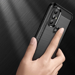 Futrola Carbon Shield TPU za Motorola Moto G Power 2022 - Crna KP24409