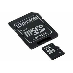 KINGSTON kartica micro SDHC 8GB Class4 + SD adapter