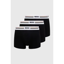 Boksarice BOSS 3-pack moške, črna barva, 50492200