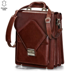 Princ Leather Muška kožna tašna, Braon