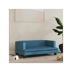 Krevet za pse plavi 80 x 45 x 30 cm baršunasti