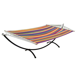 [casa.pro]® Viseća ležaljka - šarena - viseći krevet  (sa strukturom)