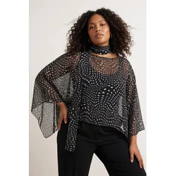 Trendyol Curve Ženska bluza Tbbaw26Af00118, Crna