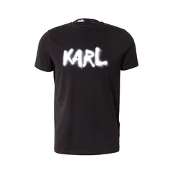 Karl Lagerfeld Majica črna/bela