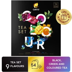 Curtis COLOUR TEA SET - Kombinacija čajeva, 9 ukusa, 54 posebno pakovane kesice, 84,6g