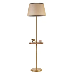 Aberto Design Podna lampa Mercan , 162 cm E27, Zlatne boje